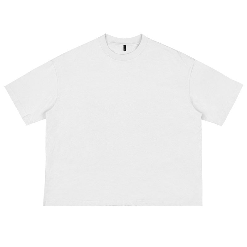 Cotton American Drop-shoulder Sleeve T-shirt