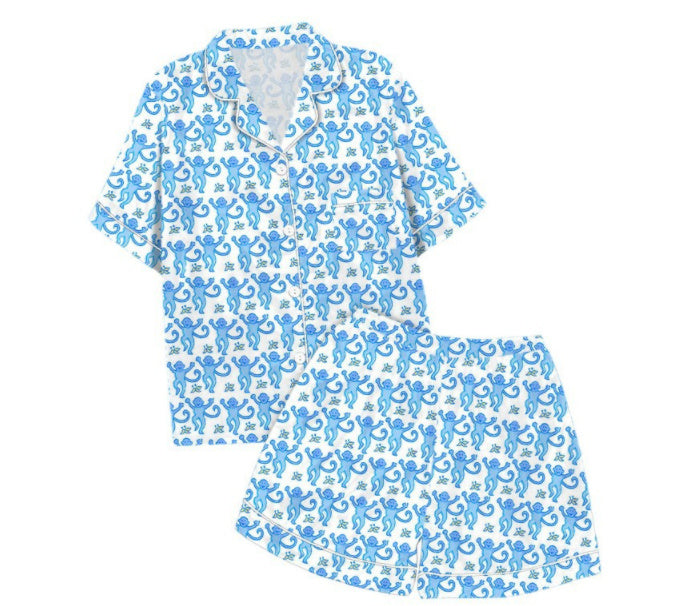 Monkey Digital Printing Casual Pajamas Suit