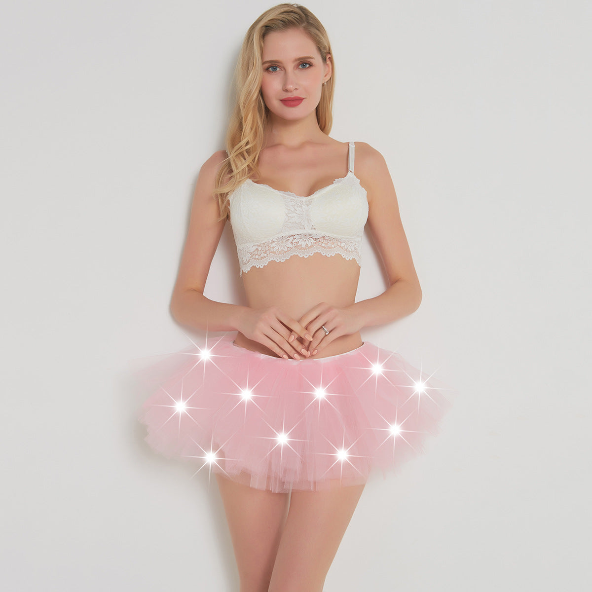 Women's Ballet Gauze Skirt With Light