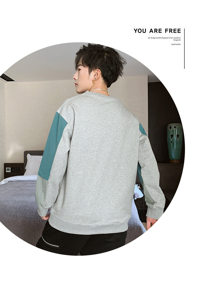 Men's Spring And Autumn New Long-sleeved Round Neck Bottoming Shirt