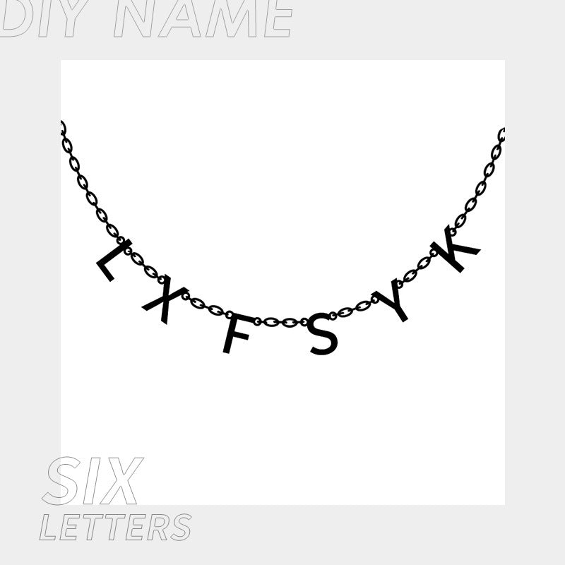 Personalized Name Necklace for Women Initials Necklace Custom Letter Necklace Birthday Gift