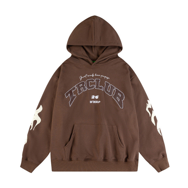 Letter Hooded Sweater Men's And Women's Coats