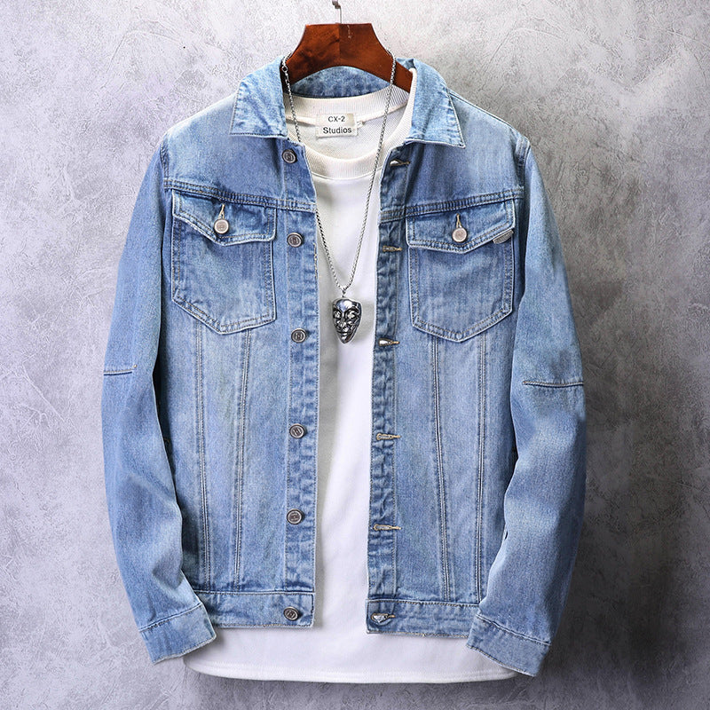 Casual ripped denim jacket