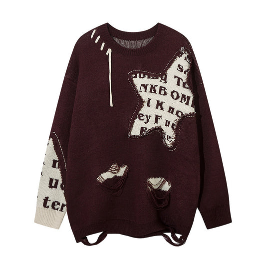 Niche Personality Idle Style Loose Knitwear Autumn And Winter