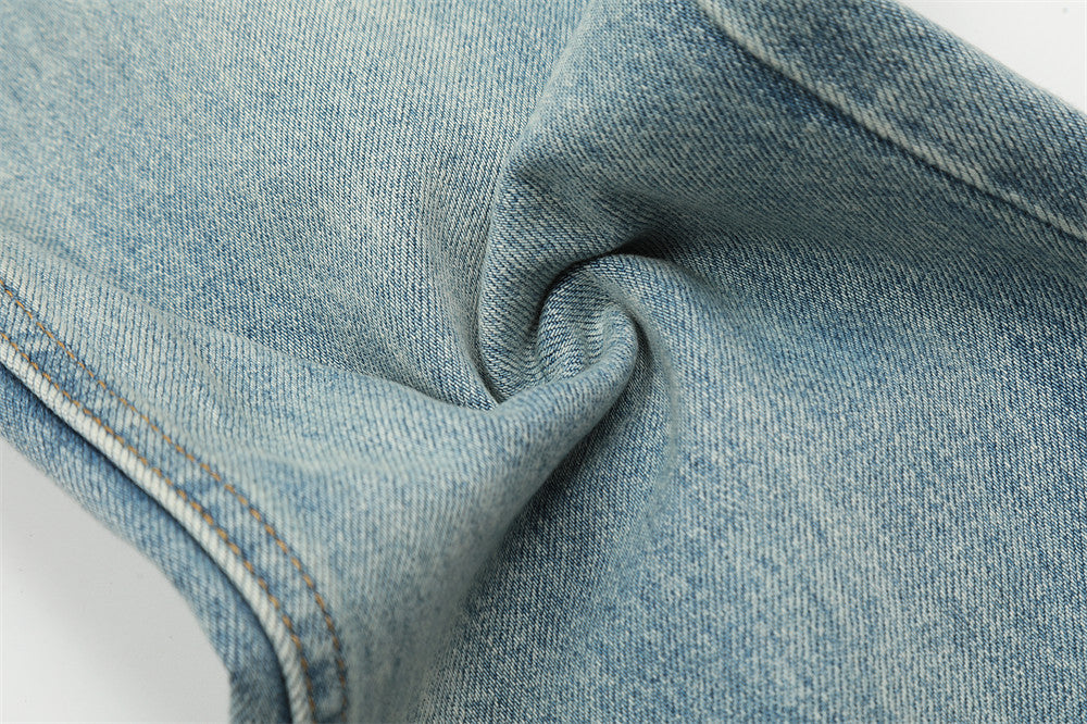 High Street Fashion Holes Jeans Men