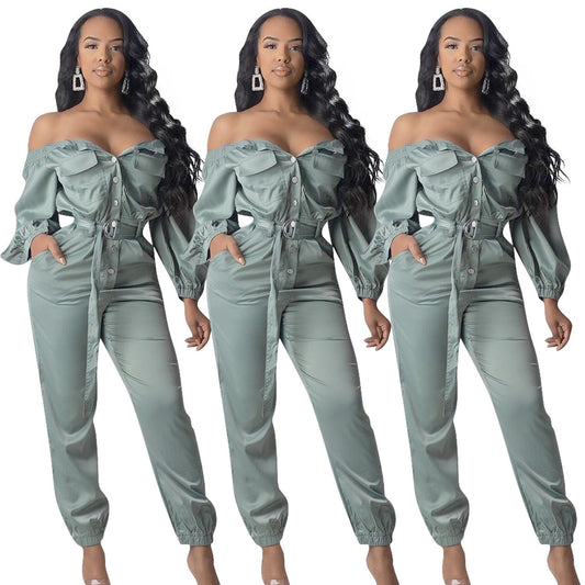 Women's Streetwear Sexy Off Shoulder Jumpsuit