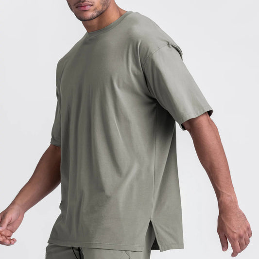 Plus Size Loose Exercise T-shirt Male