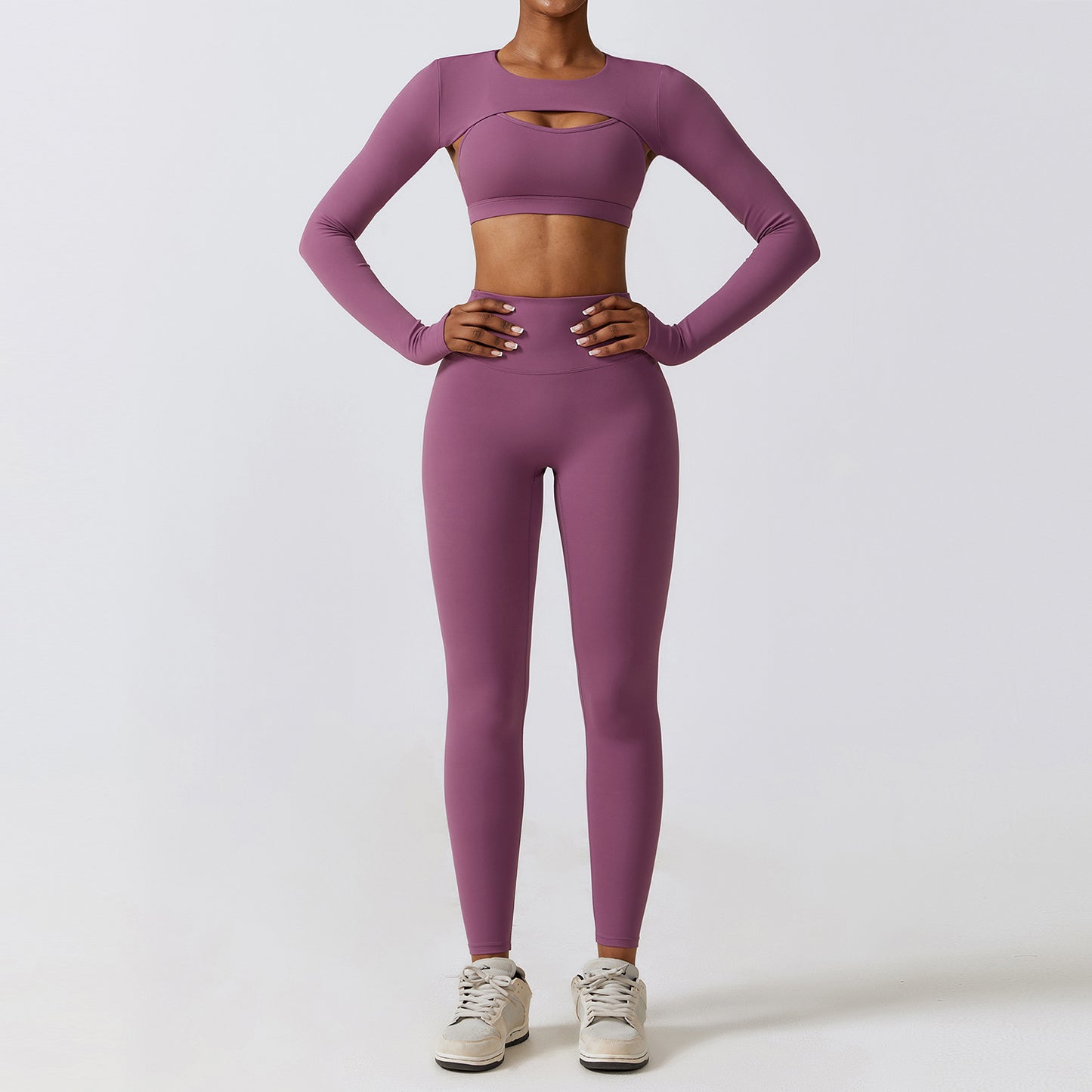 Skinny Yoga Clothes Nude Feel Quick-drying Sports Suit