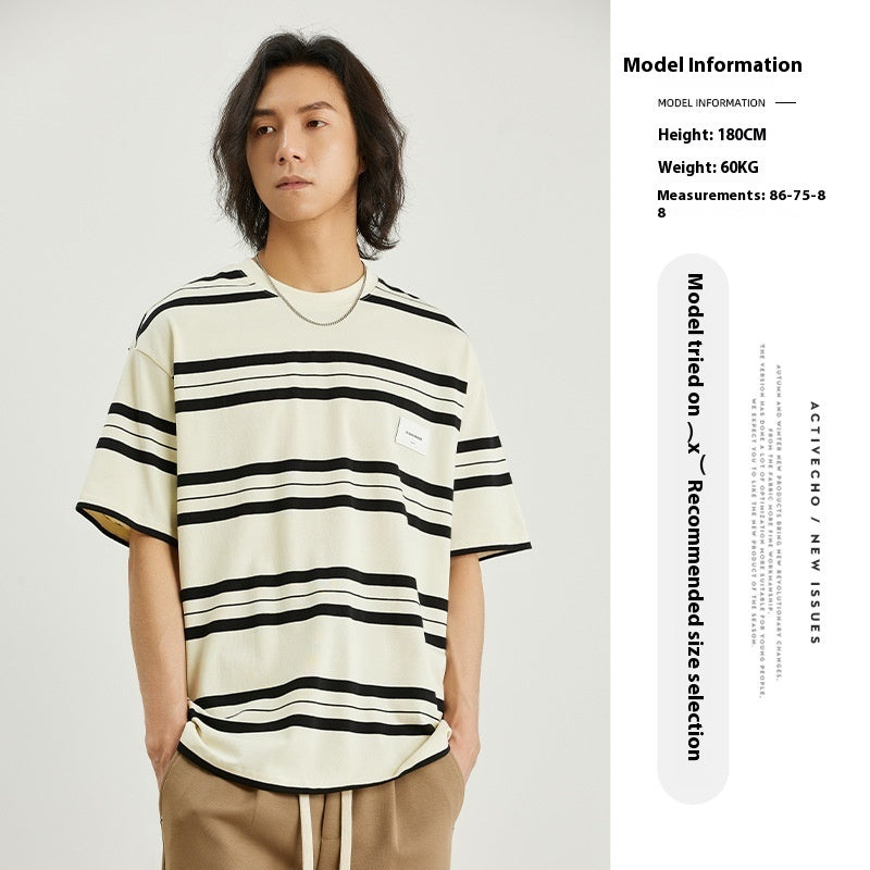 American Vintage Stripe Short Sleeve T-shirt