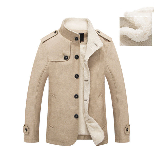 Winter men's stand collar jacket