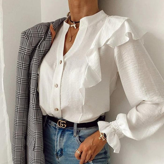 Buttoned ladies shirt