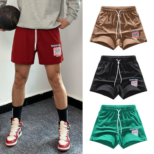 Men's Waffle Casual Breathable Knee Tight Basketball Pants