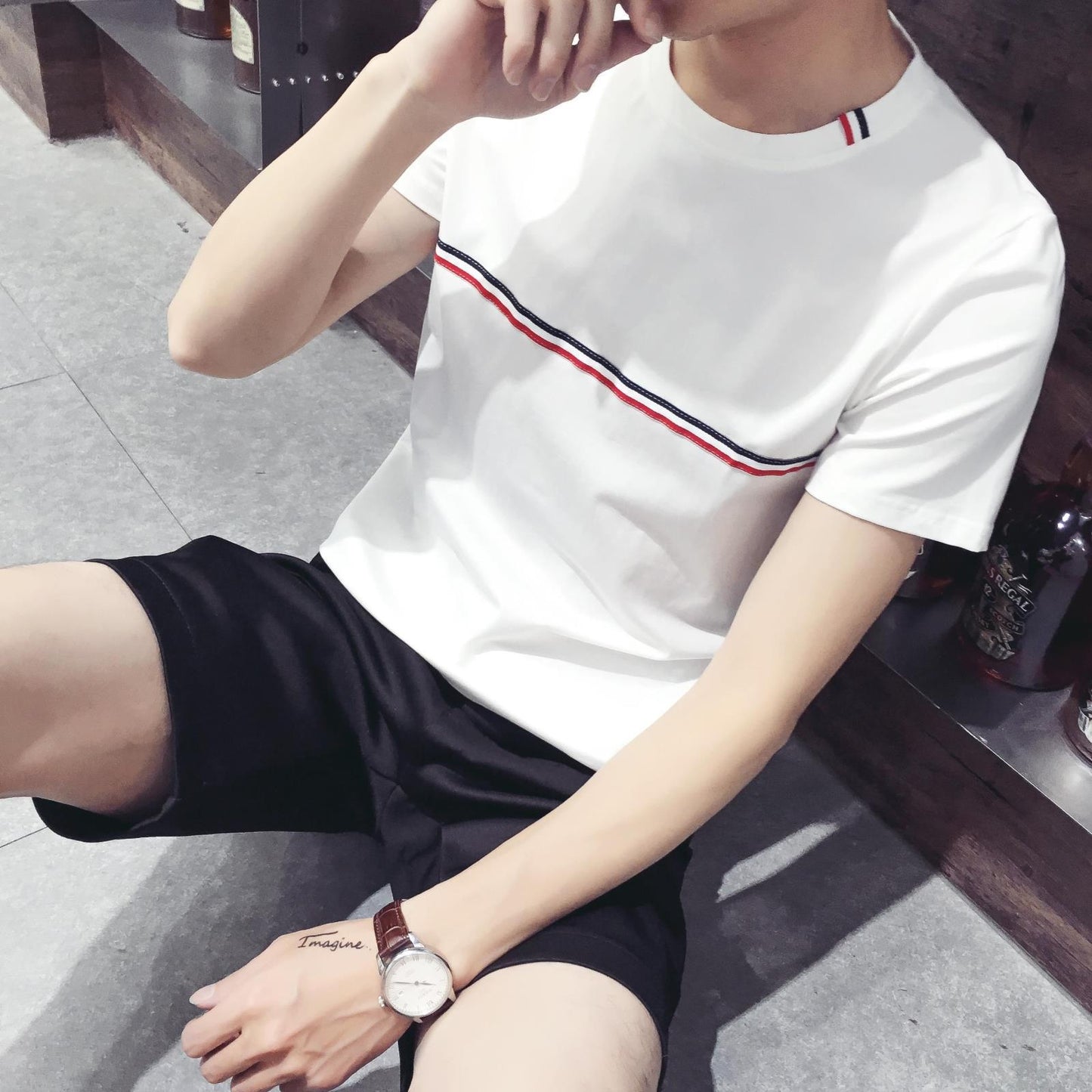 Men's T-shirt round neck T-shirt