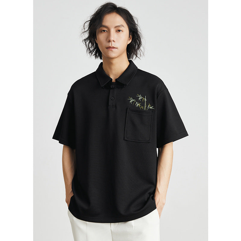 Chinese Embroidery National Style Design Short Sleeve