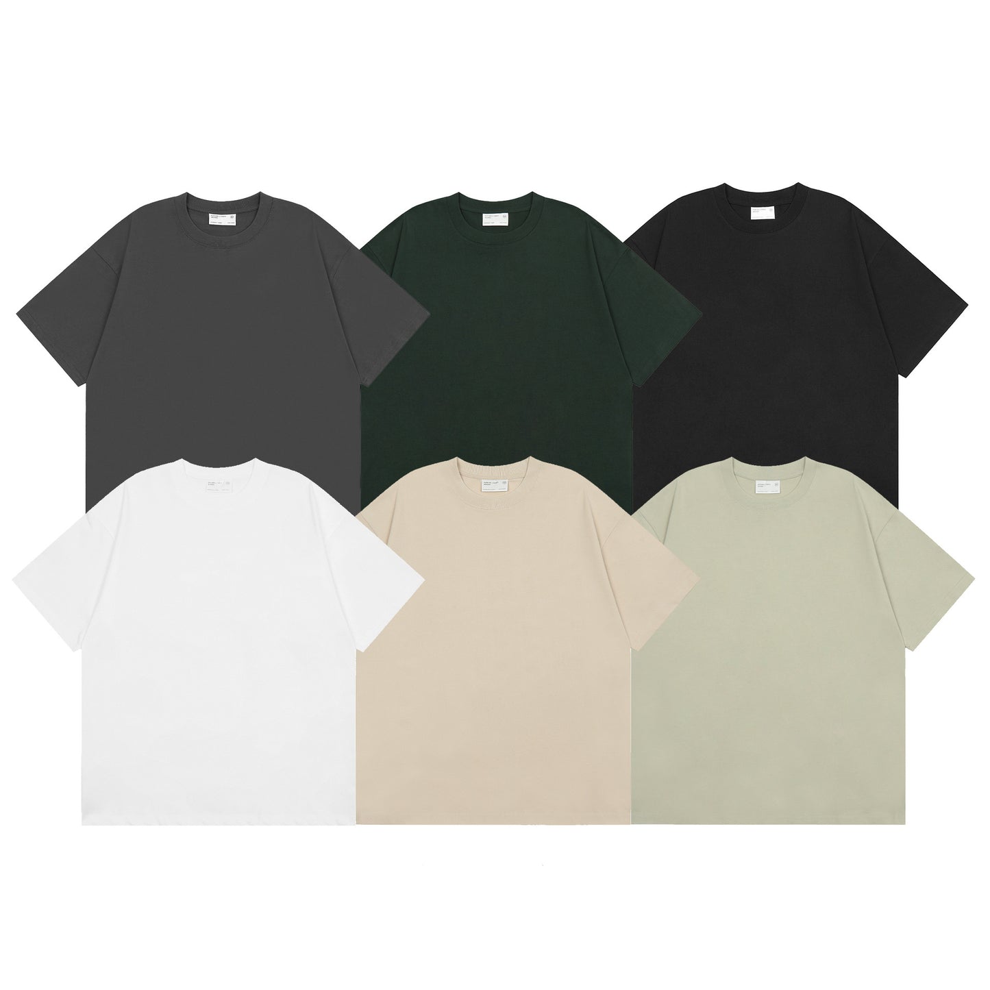 Combed Cotton Simple All-matching Short-sleeved T-shirt