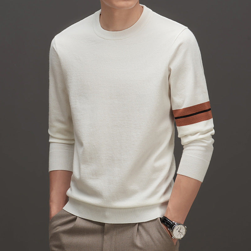 Casual Thickening Men's Round Neck Sweater