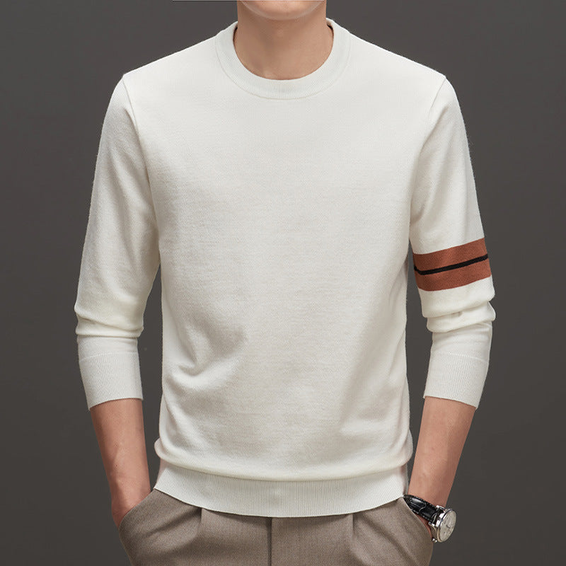 Casual Thickening Men's Round Neck Sweater