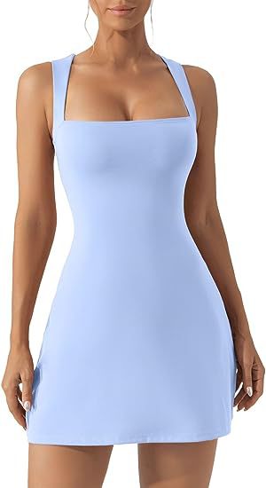 Fashion Solid Color Shoulder Strap Tight Dress