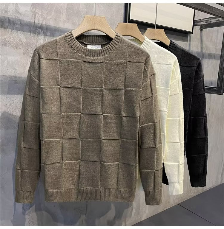 Men's Round Neck Long Sleeve Bottoming Shirt Sweater