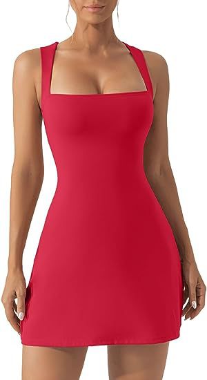 Fashion Solid Color Shoulder Strap Tight Dress