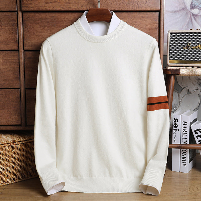 Casual Thickening Men's Round Neck Sweater