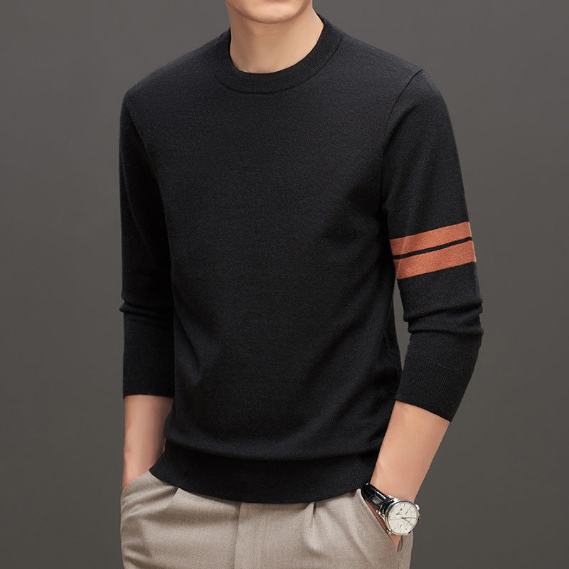 Casual Thickening Men's Round Neck Sweater