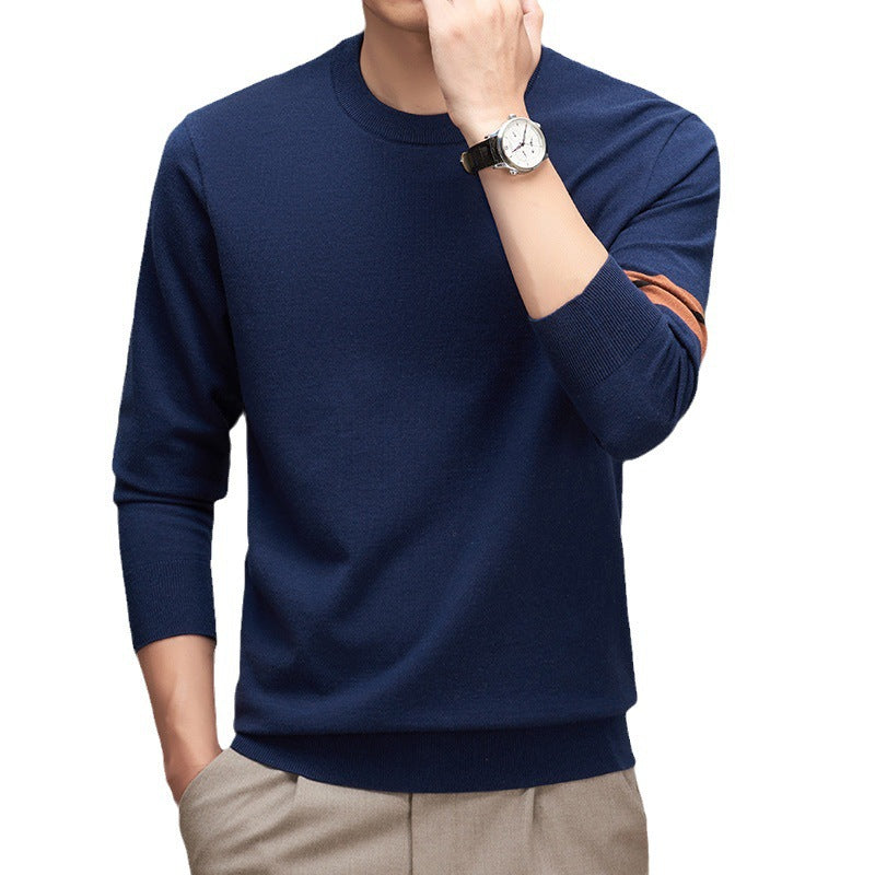 Casual Thickening Men's Round Neck Sweater