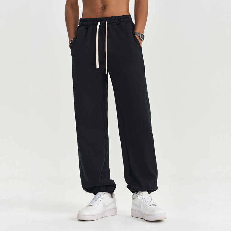 Fall 450g Terry Heavy Sports Pants Men And Women Simple Comfortable