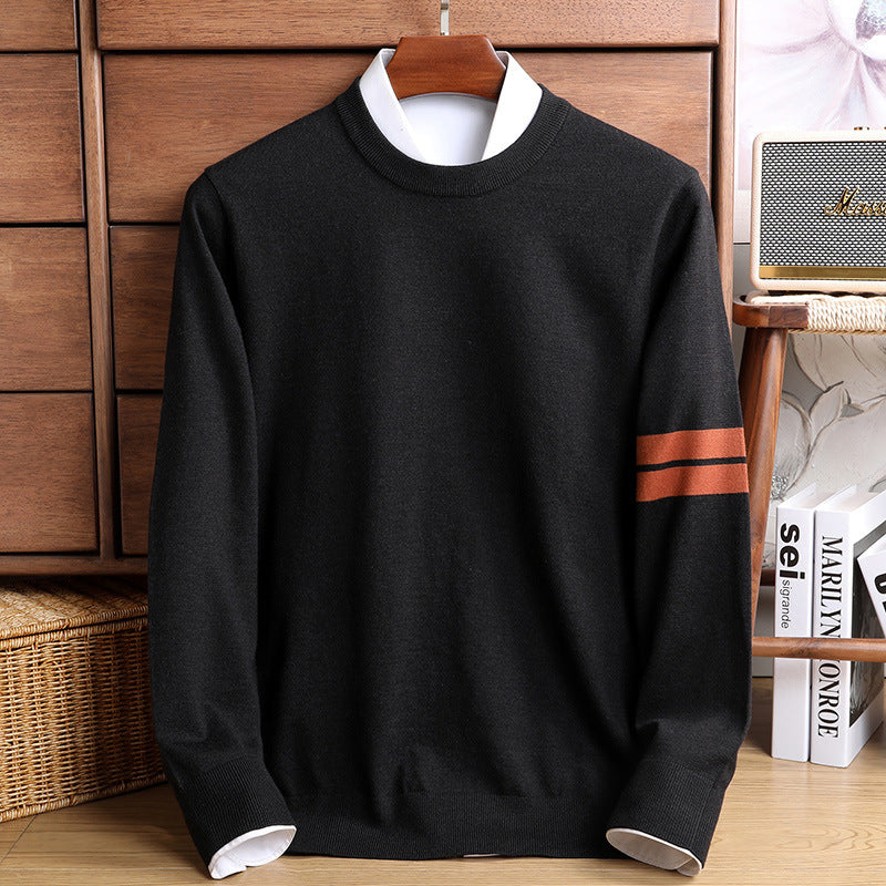 Casual Thickening Men's Round Neck Sweater