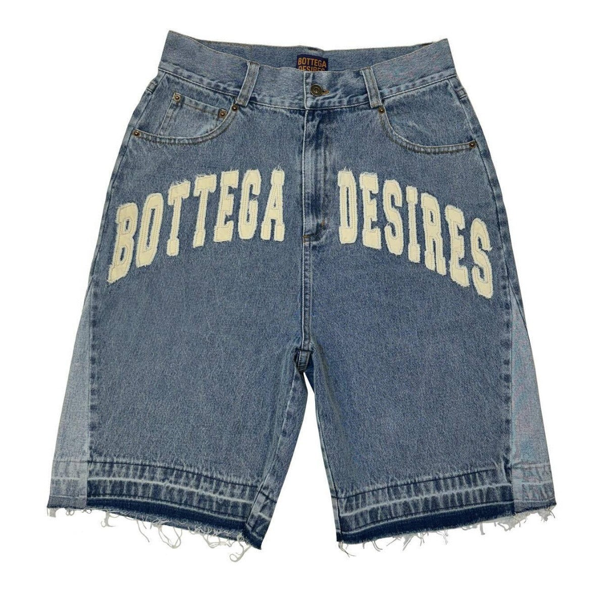 New Fashion Men's Loose Fashion Fashion Brand Retro Alphabet Denim Shorts