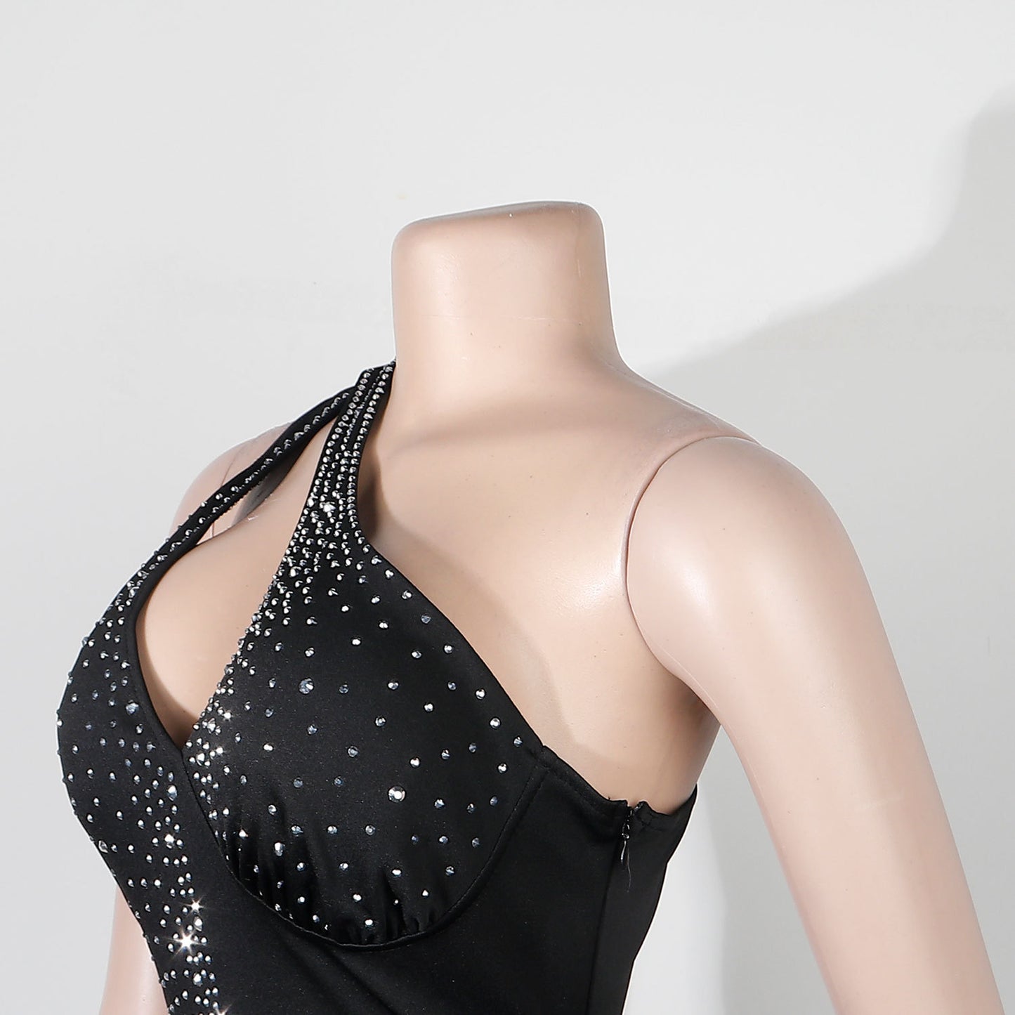 Slim-fit Rhinestone One-piece Nightclub Uniforms