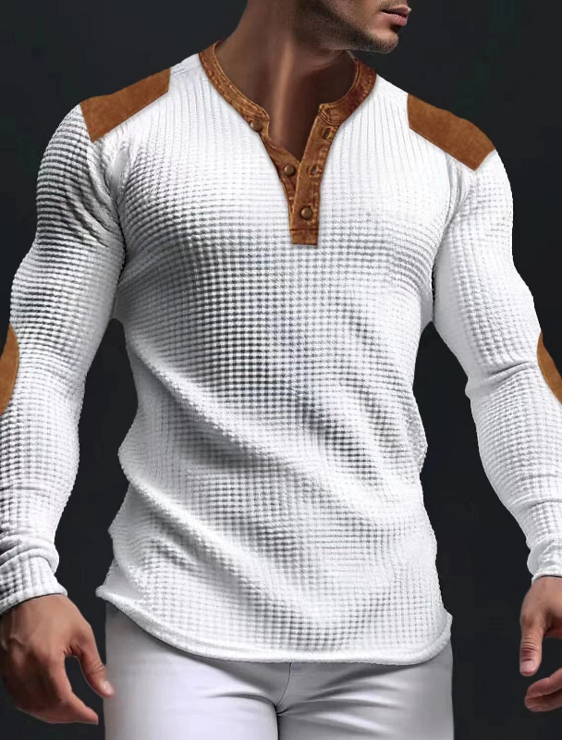 Men's Casual Sweatshirt Fall V-neck