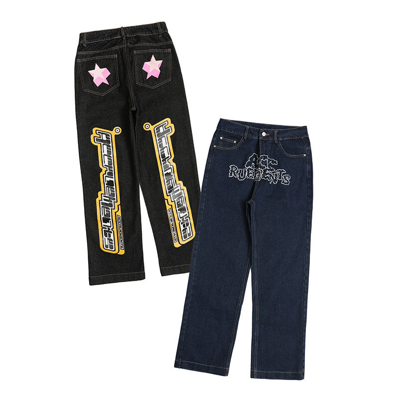 High Waist Jeans Original Slimming Trousers Men And Women