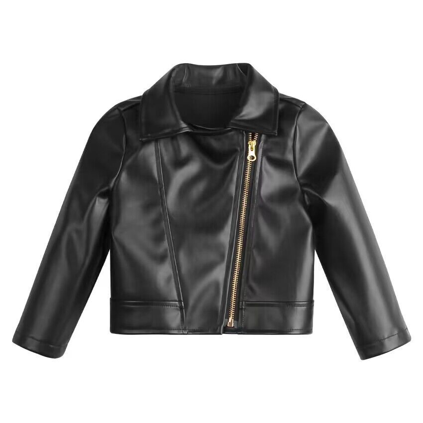 Children's Leather Motorcycle Leather Jacket Clothes