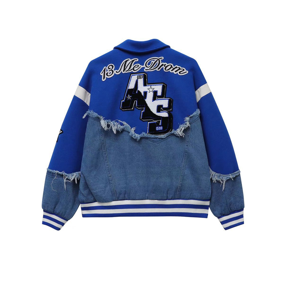 Men's And Women's Fashion Patchwork Baseball Jacket