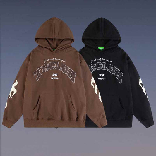 Letter Hooded Sweater Men's And Women's Coats