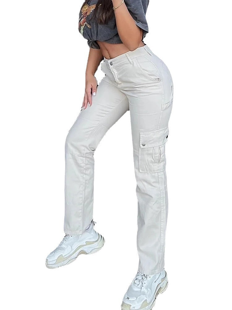 Women's High Waist Casual Loose Slim Retro Stretch Fashion Jeans