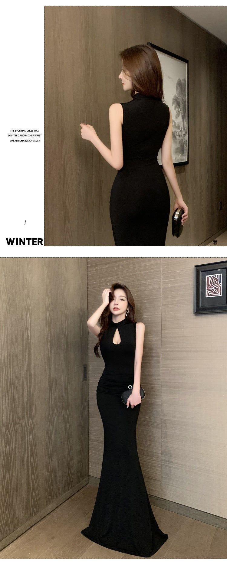 Sexy Slim Fit Slimming Sleeveless Long Dress