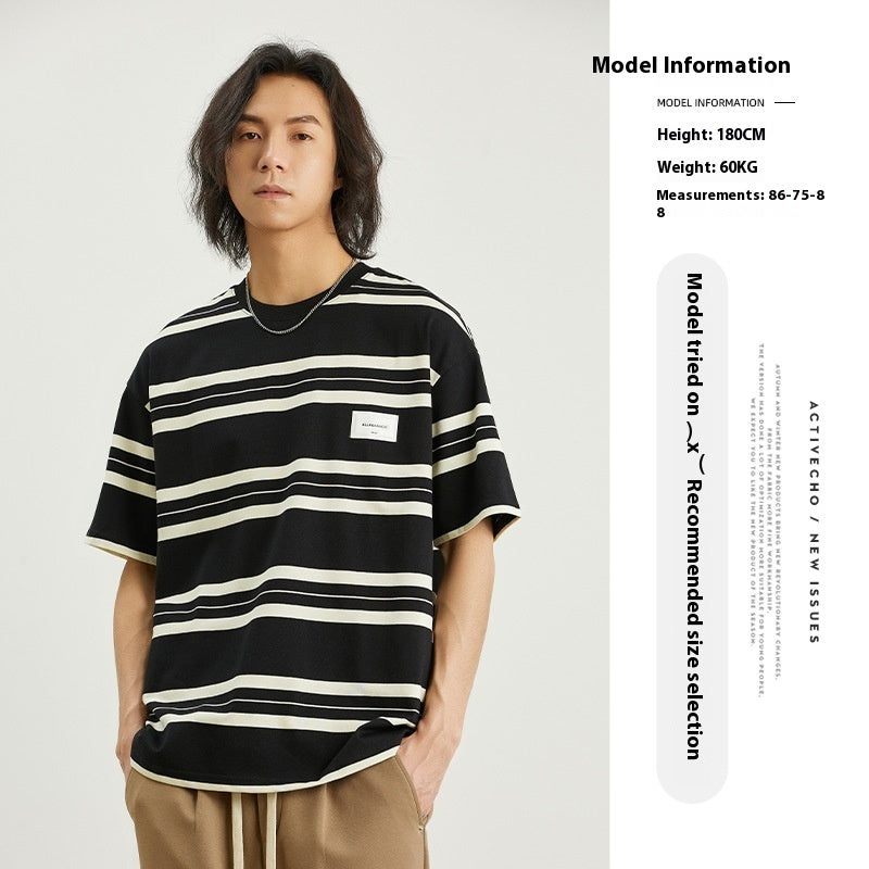 American Vintage Stripe Short Sleeve T-shirt